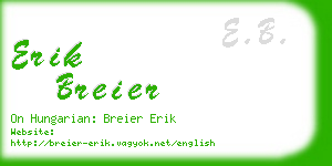 erik breier business card